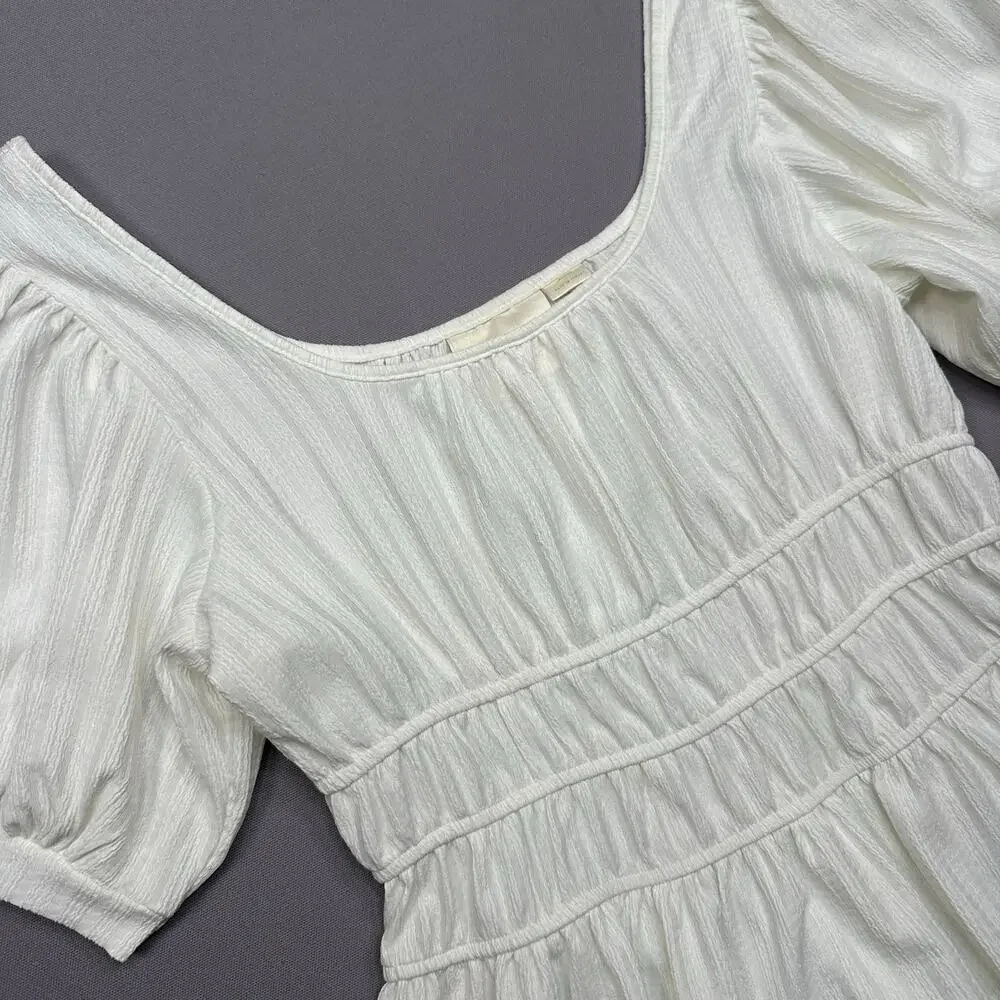 Maeve by Anthropologie Peasant Peplum Top Fairy Victorian Cottagecore - Picture 2 of 8